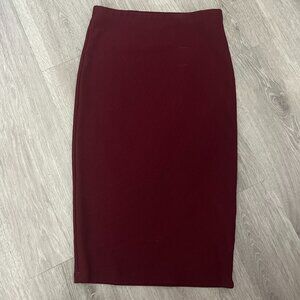 Forever 21 Pencil Maroon Burgundy
